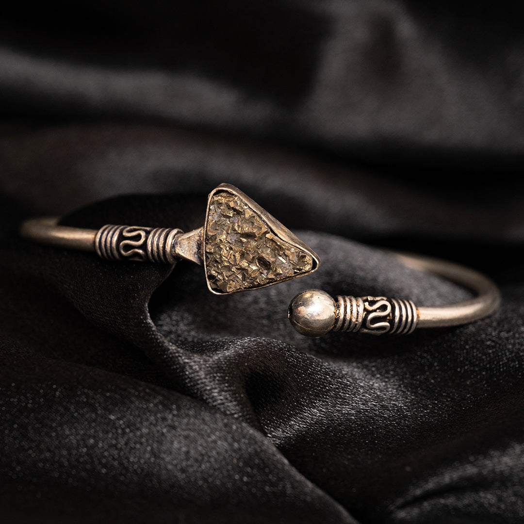 Pyrite Raw Crystal Bracelet Kada