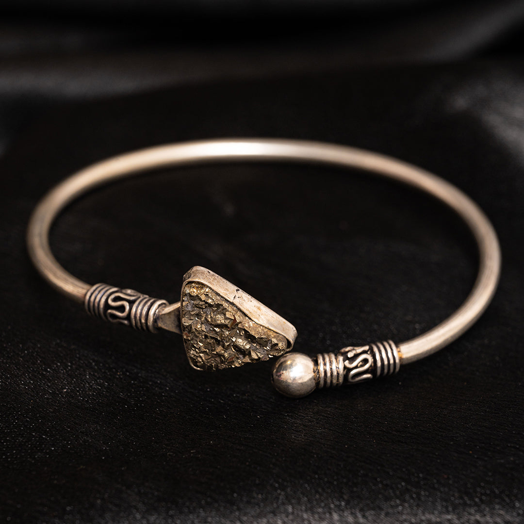 Pyrite Raw Crystal Bracelet Kada