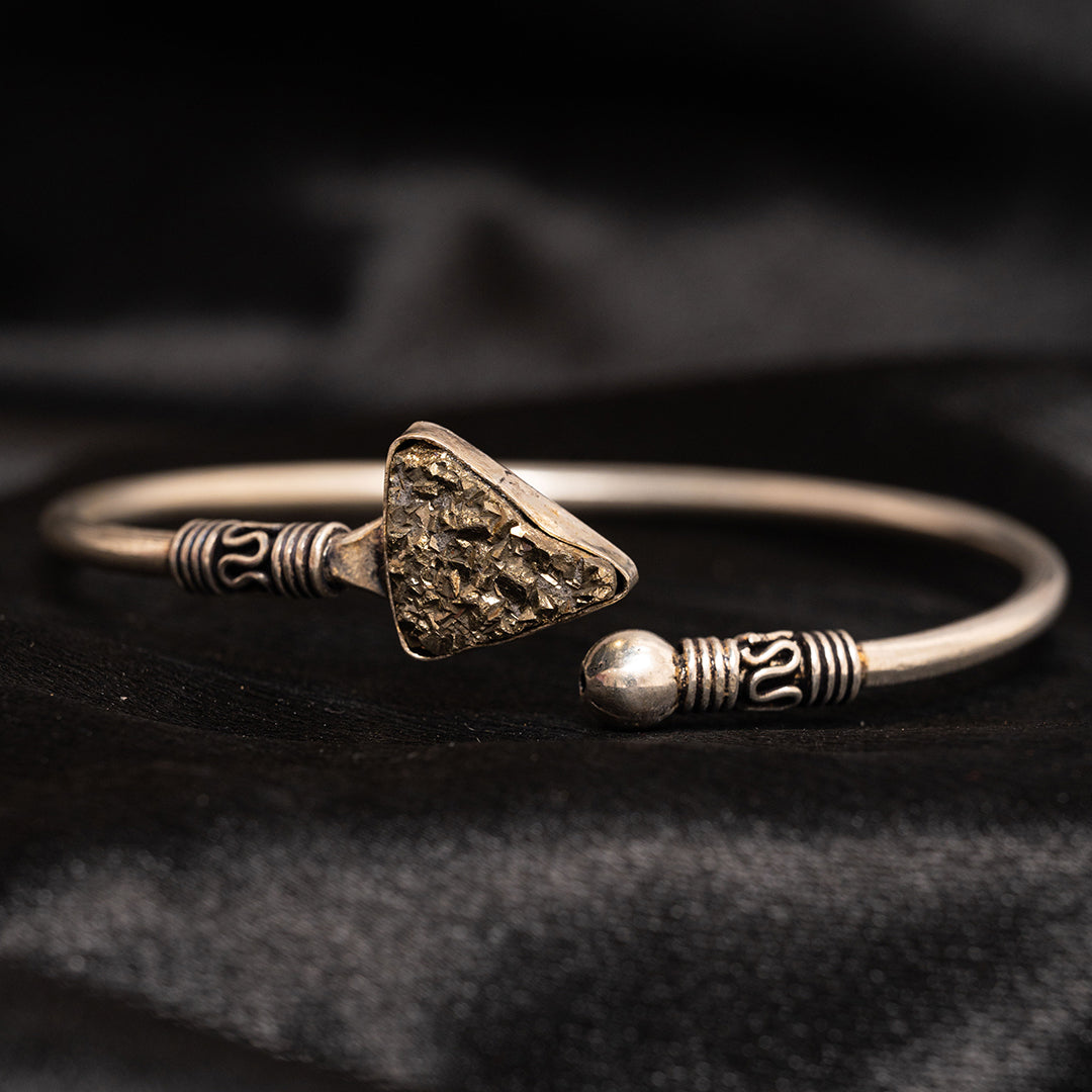 Pyrite Raw Crystal Bracelet Kada
