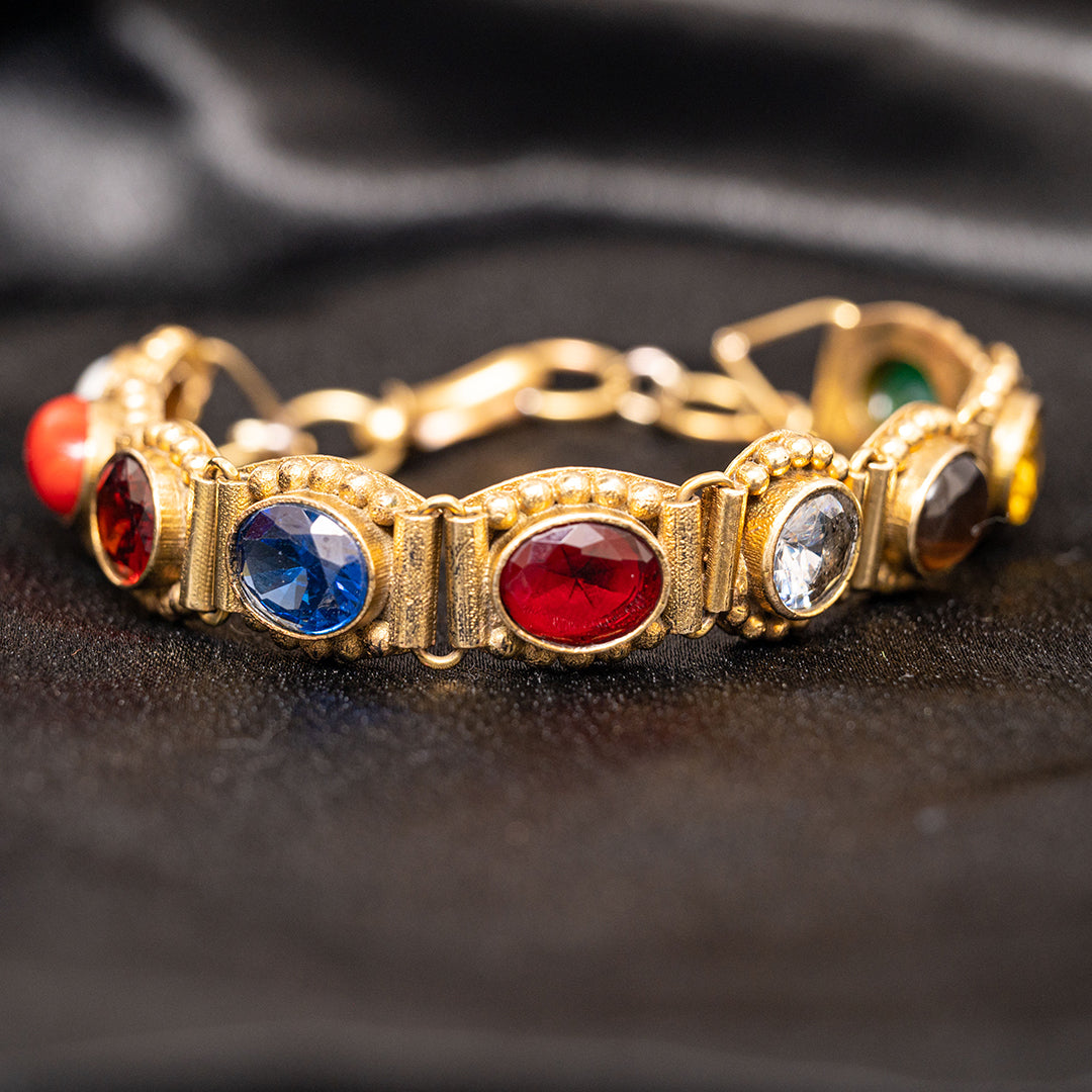 Navratan Bracelet Gold Plated
