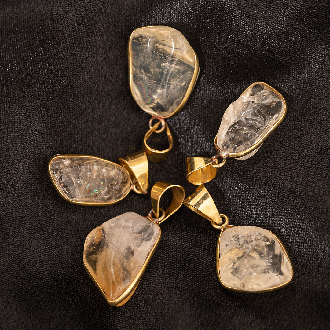 Natural Citrine Stone Pendant