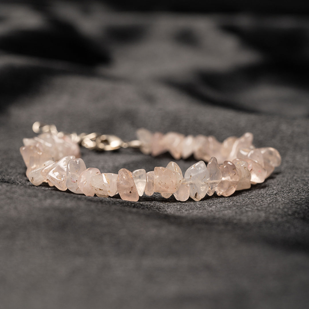 Raw Rose Quartz Bracelet