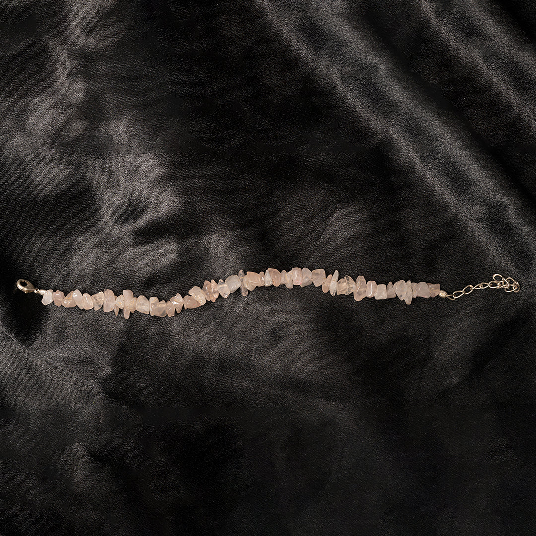 Raw Rose Quartz Bracelet