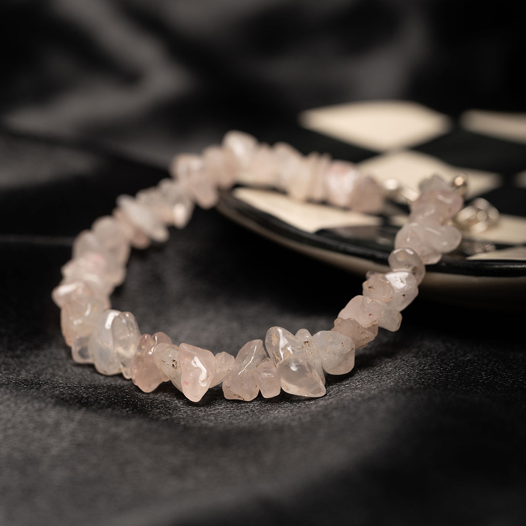 Raw Rose Quartz Bracelet
