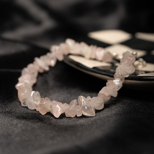 Raw Rose Quartz Bracelet