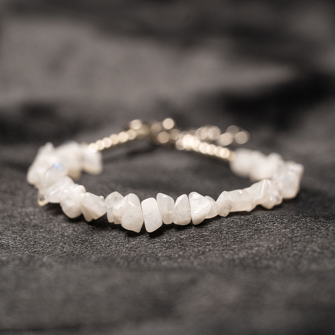 Raw Moonstone Bracelet
